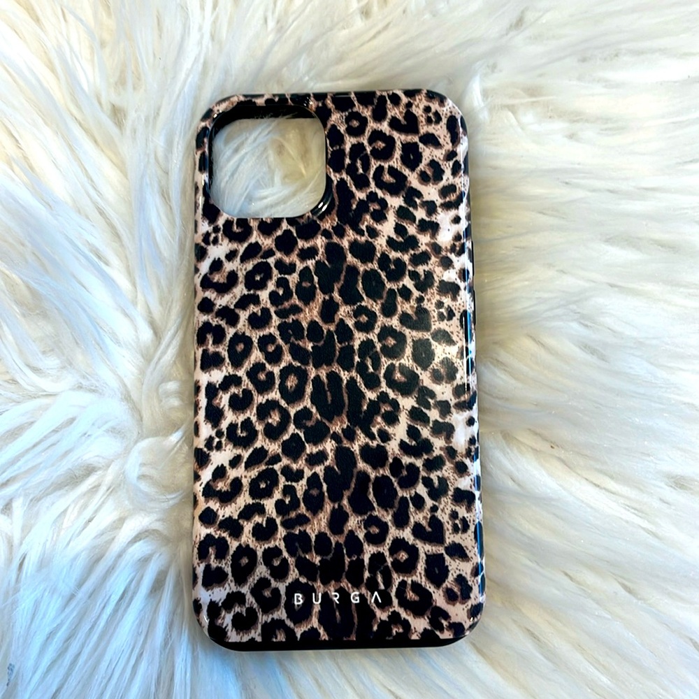 Burga iPhone 13/14 case leopard print